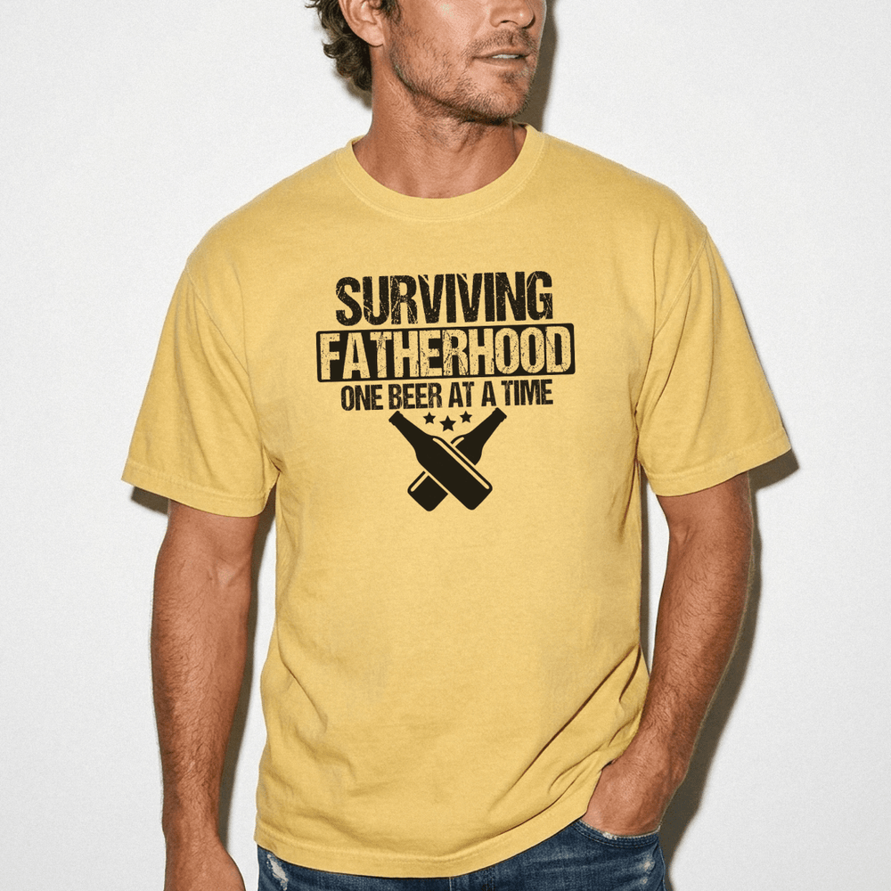 Surviving Fatherhood One Beer at a Time Tee - Okum Tees