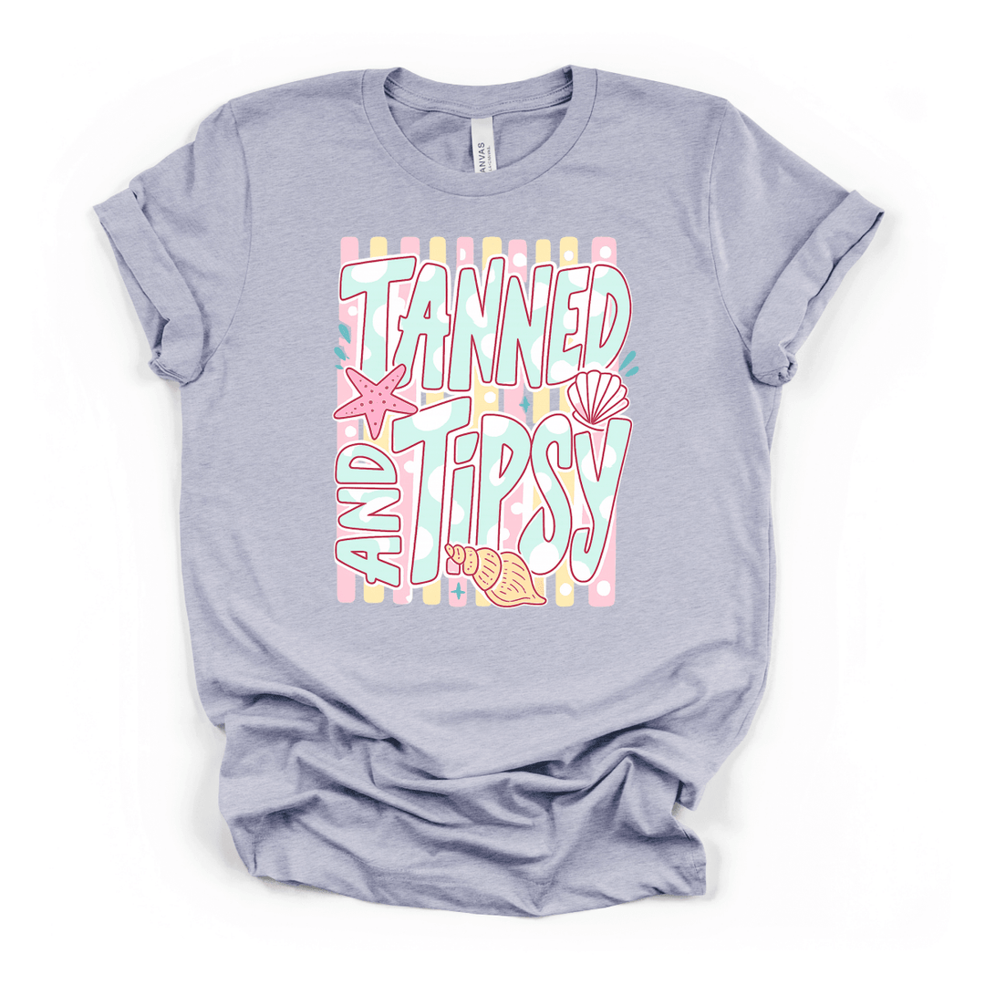 Tanned and Tipsy Beach Shirt - Okum Tees
