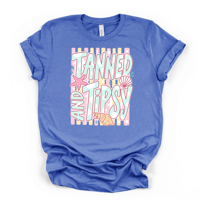 Tanned and Tipsy Beach Shirt - Okum Tees