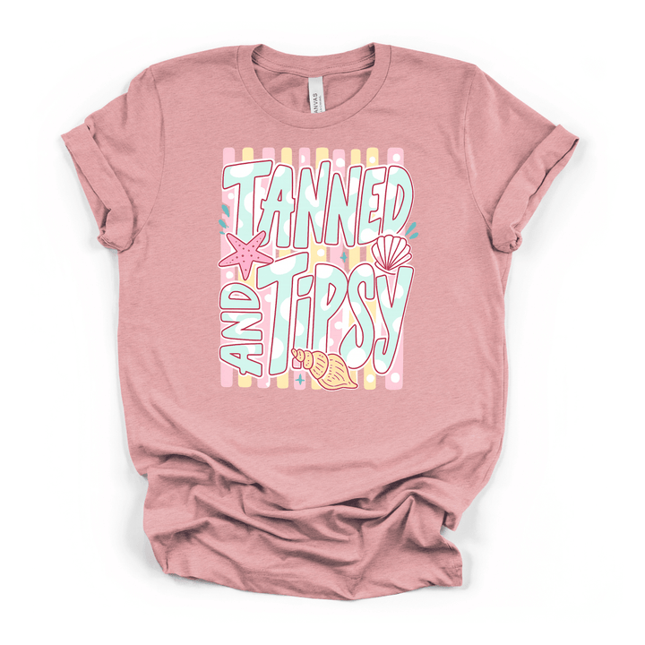 Tanned and Tipsy Beach Shirt - Okum Tees