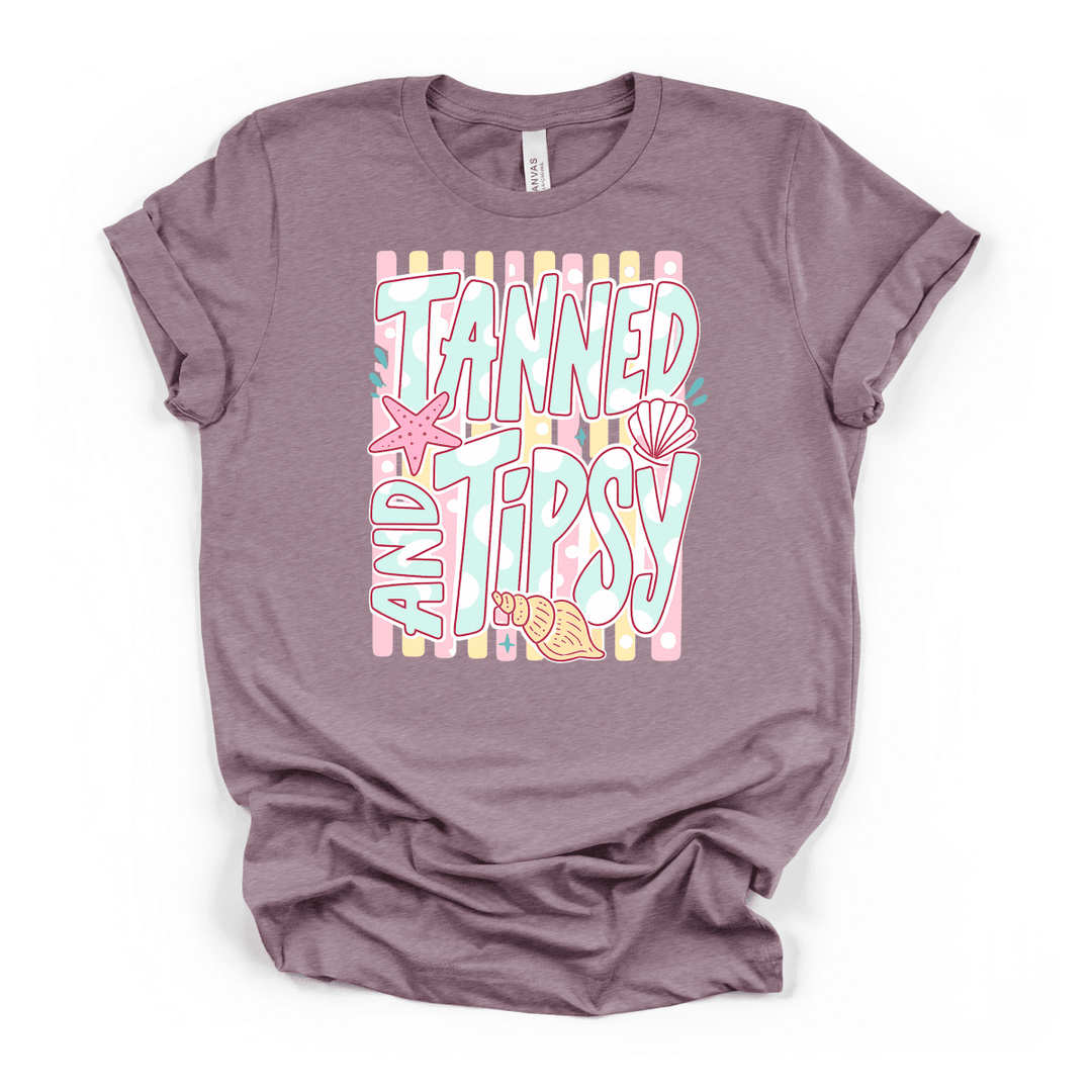 Tanned and Tipsy Beach Shirt - Okum Tees