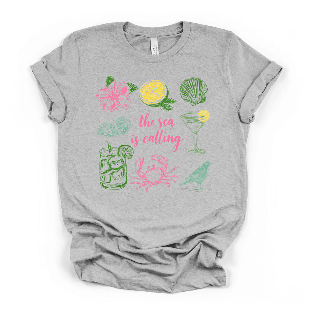 The Sea is Calling Graphic Tee - Okum Tees