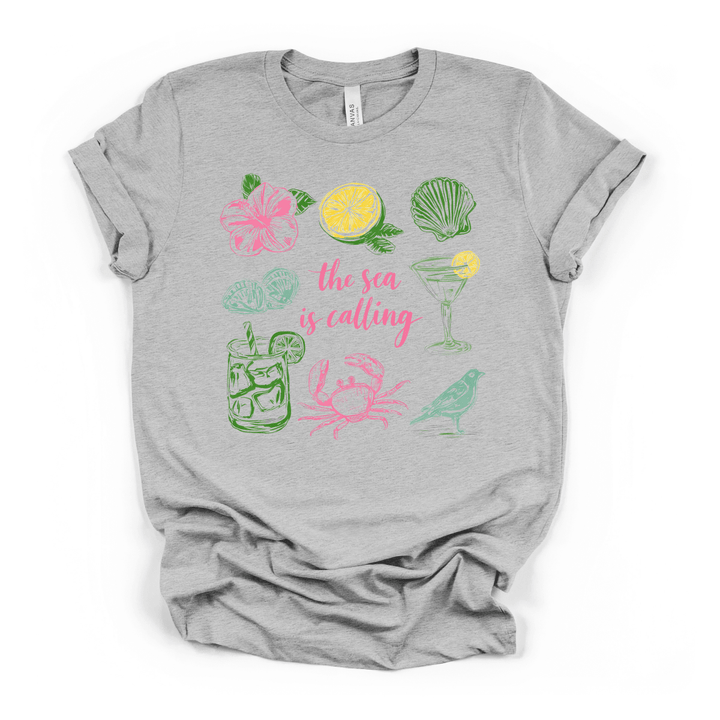 The Sea is Calling Graphic Tee - Okum Tees