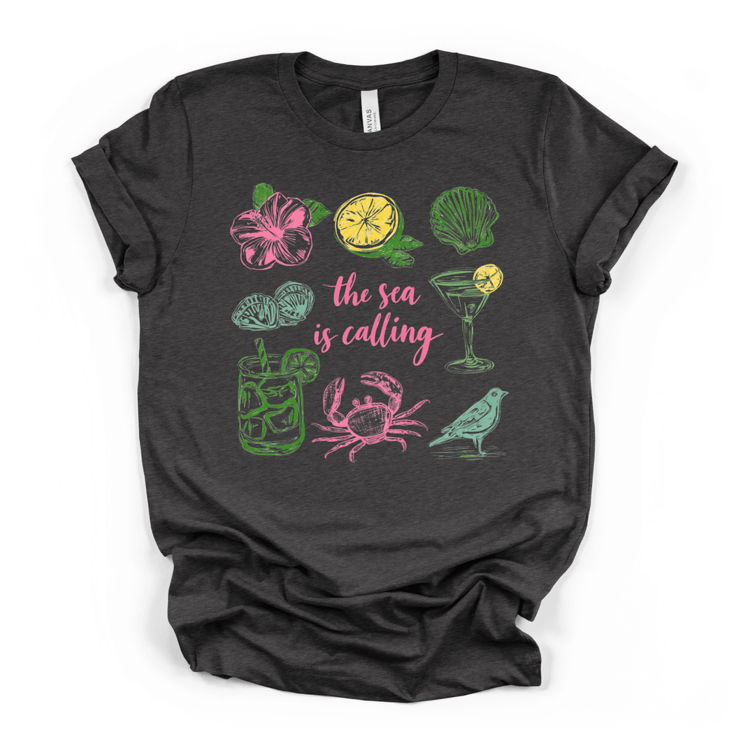 The Sea is Calling Graphic Tee - Okum Tees