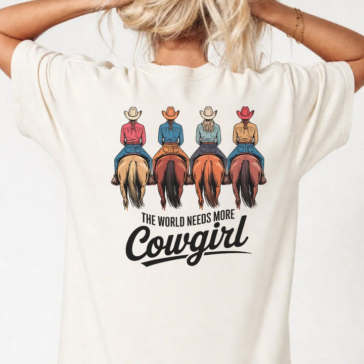The World Needs More Cowgirl Tee - Okum Tees