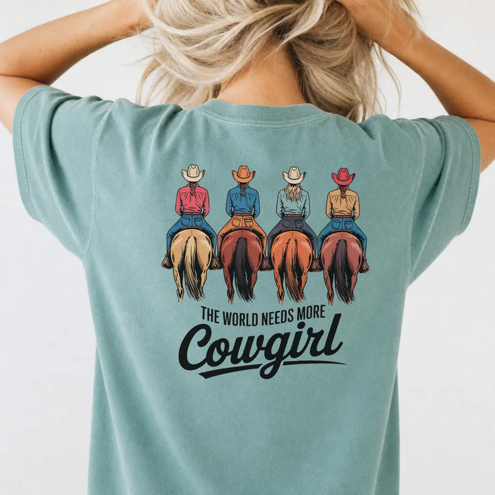 The World Needs More Cowgirl Tee - Okum Tees