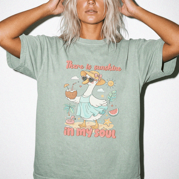 There Is Sunshine in My Soul Duck Shirt - Okum Tees