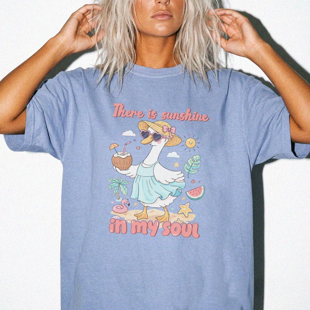 There Is Sunshine in My Soul Duck Shirt - Okum Tees