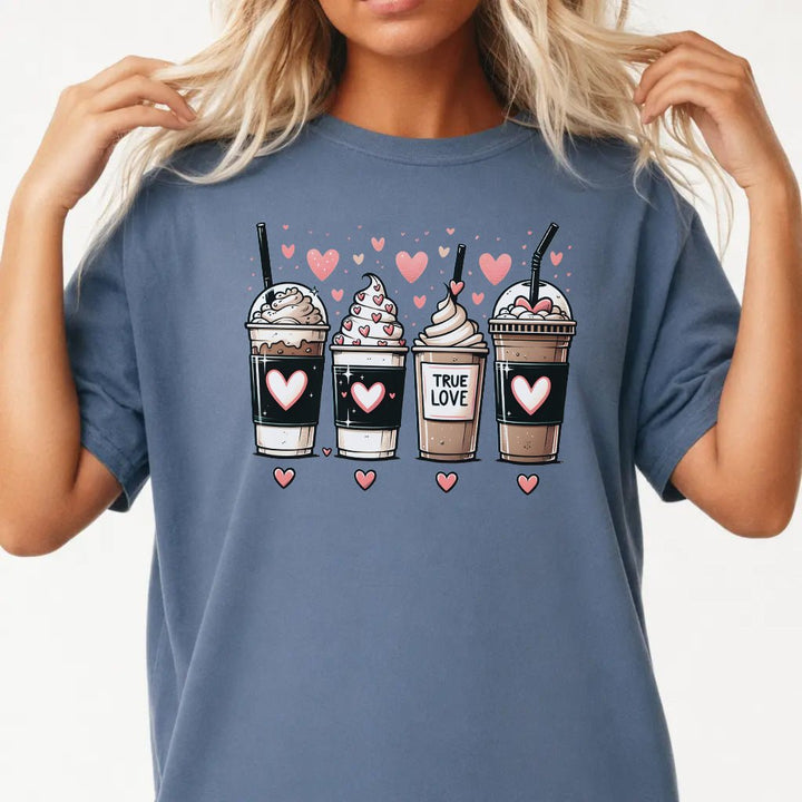 True Love Coffee Valentine Shirt - Okum Tees