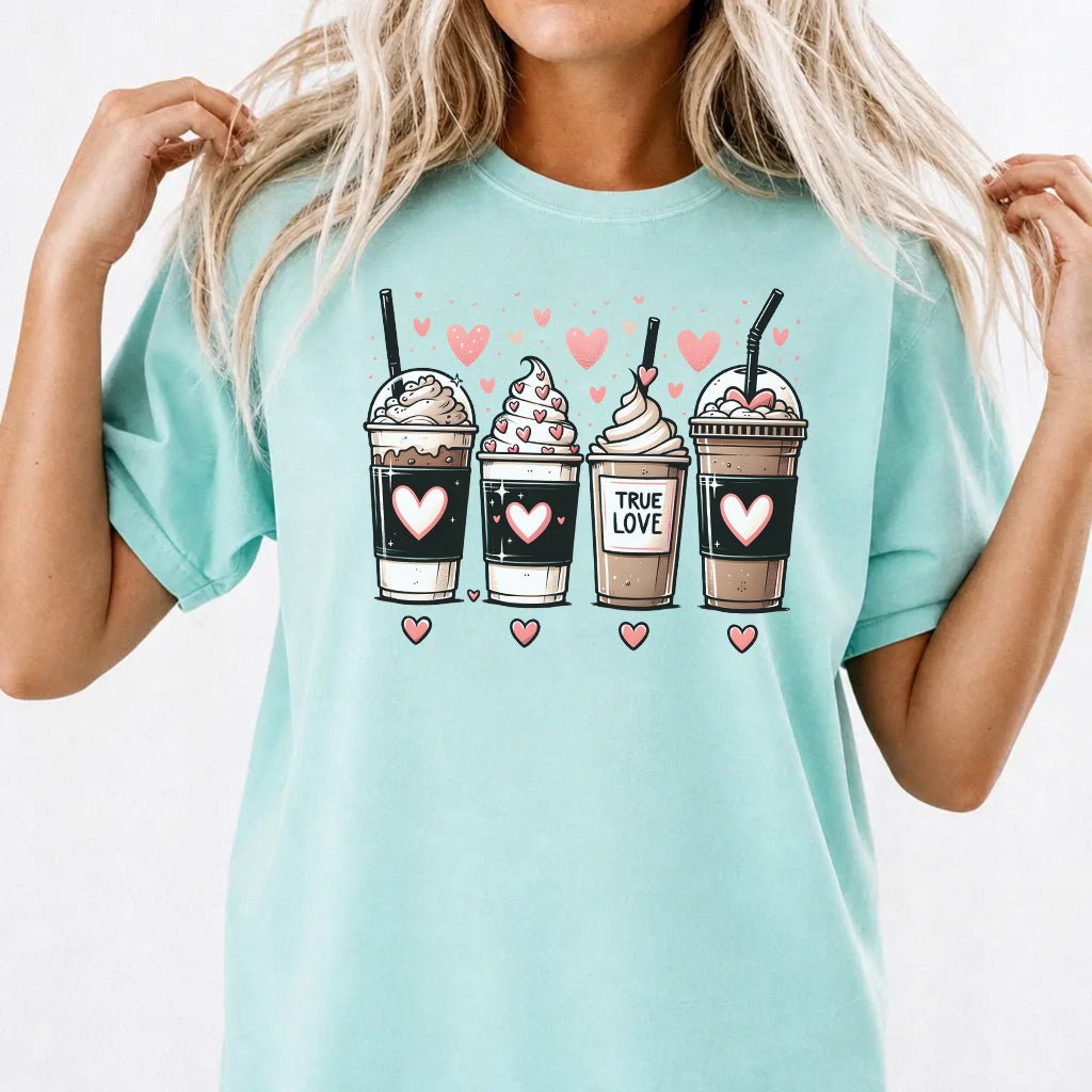 True Love Coffee Valentine Shirt - Okum Tees