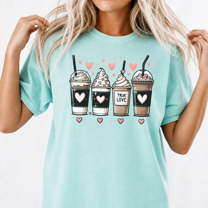 True Love Coffee Valentine Shirt - Okum Tees