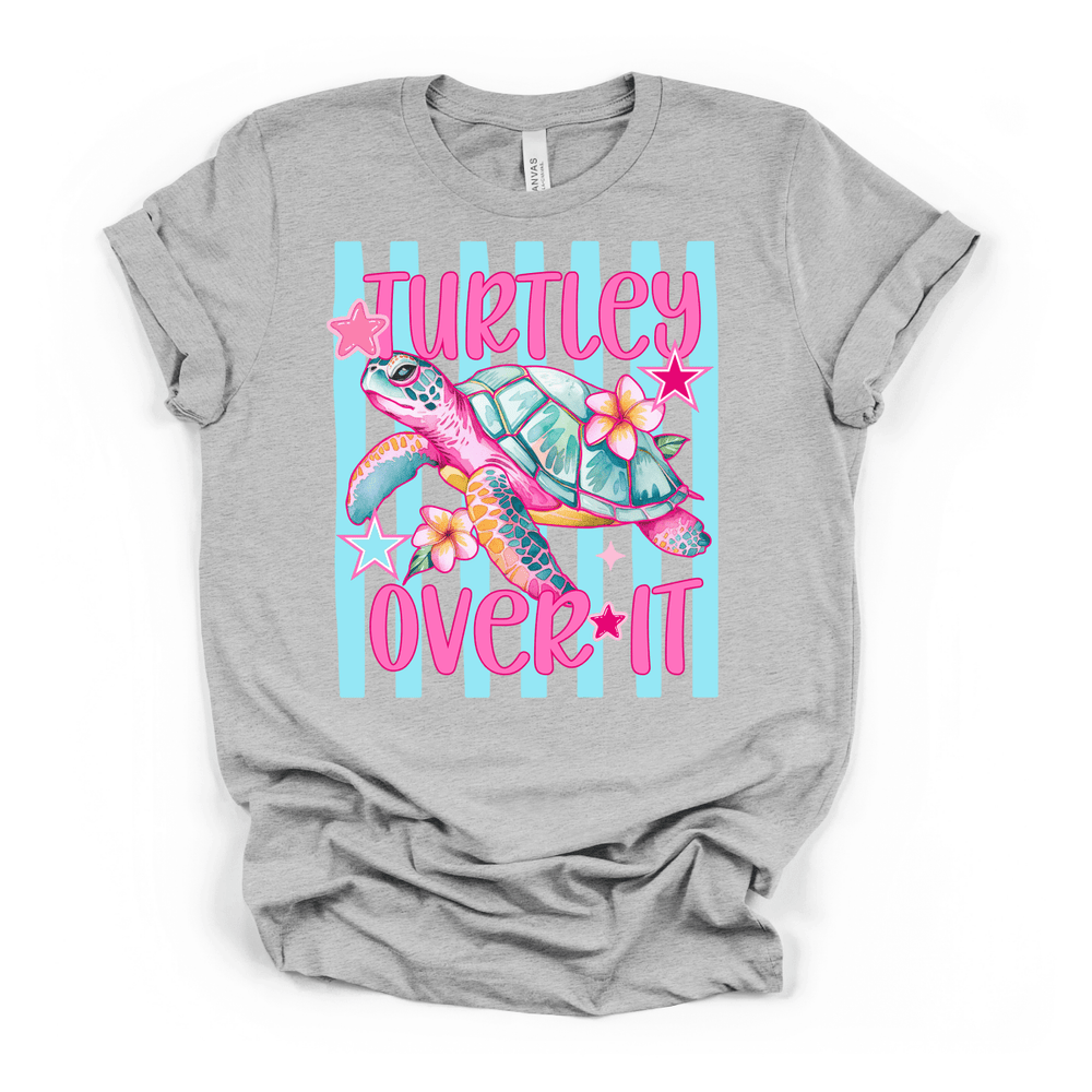 Turtley Over It Funny Sea Turtle Shirt - Okum Tees