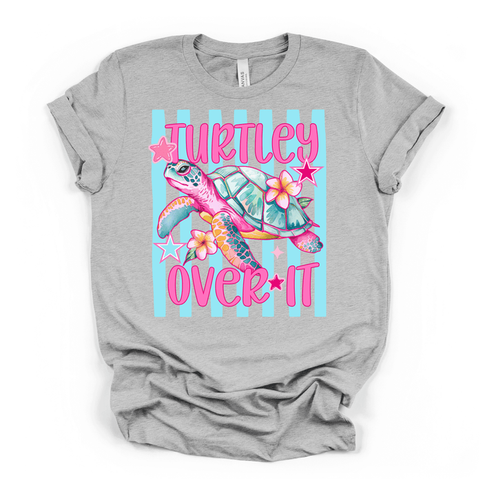 Turtley Over It Funny Sea Turtle Shirt - Okum Tees