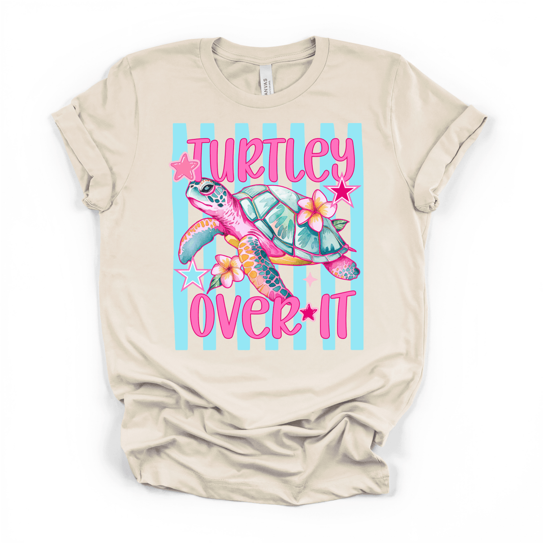 Turtley Over It Funny Sea Turtle Shirt - Okum Tees