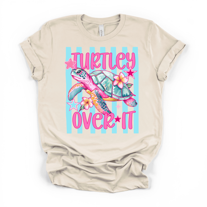 Turtley Over It Funny Sea Turtle Shirt - Okum Tees