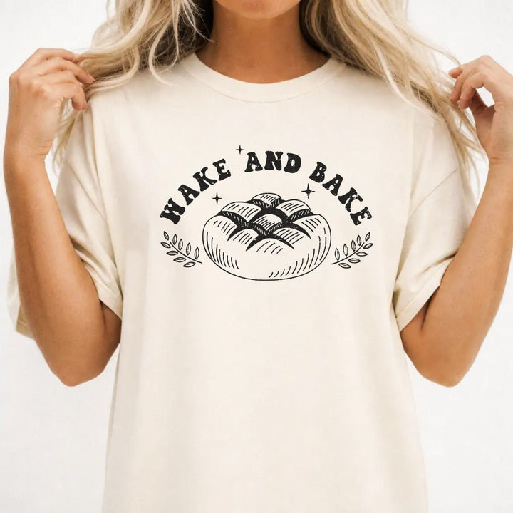Wake and Bake Funny Bread Shirt - Okum Tees